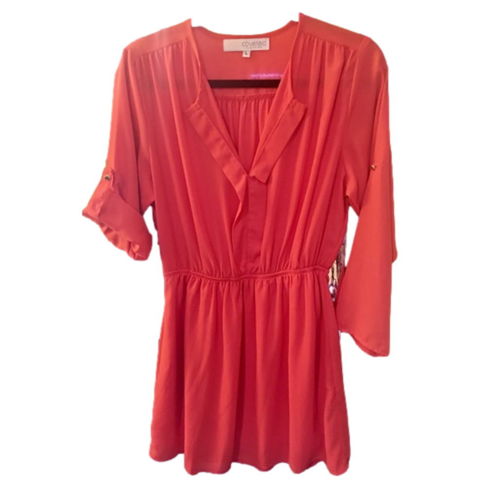 Coveted Brand Size L orange dress